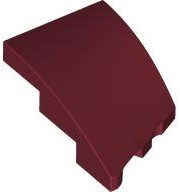 LEGO® los onderdeel Wig in kleur Donkerrood 80177