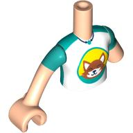 LEGO® los onderdeel Romp in kleur Lichte Noga FTGpb394c01