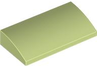 LEGO® los onderdeel Dakpan Gebogen Geelachtig Groen 88930