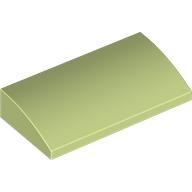 LEGO® los onderdeel Dakpan Gebogen Geelachtig Groen 88930