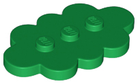 LEGO® los onderdeel Tegel Aangepast in kleur Groen 35470