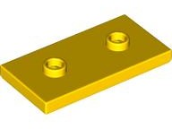Plaatje in Gallery viewer laden, LEGO® los onderdeel Plaat Aangepast in kleur Geel 65509