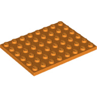 LEGO® los onderdeel Plaat Algemeen in kleur Oranje 3036