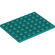 LEGO® los onderdeel Plaat Algemeen Donker Turkoois 3036