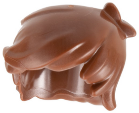 LEGO® los onderdeel Haar in kleur Roodachtig Bruin 40938