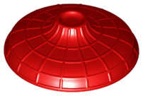 LEGO® los onderdeel Hoofddeksels in kleur Rood 26007