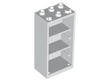 Plaatje in Gallery viewer laden, LEGO® los onderdeel Container in kleur Wit 2656