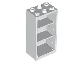 LEGO® los onderdeel Container in kleur Wit 2656