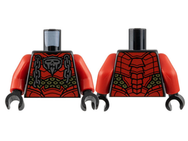 LEGO® los onderdeel Lijf met Motief Zwart 973pb5012c01