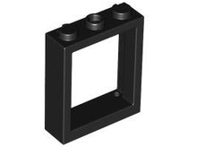 Plaatje in Gallery viewer laden, LEGO® los onderdeel Raamkozijn in kleur Zwart 51239