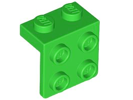 LEGO® los onderdeel Beugel in kleur Fel Groen 44728
