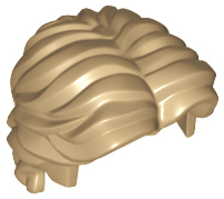 Plaatje in Gallery viewer laden, LEGO® los onderdeel Haar in kleur Donker Geelbruin 26139
