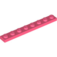 LEGO® los onderdeel Plaat Algemeen in kleur Koraal 3460