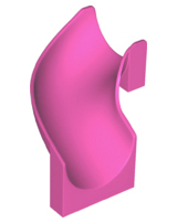 LEGO® los onderdeel Glijbaan in kleur Donker Roze 28387