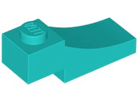 LEGO® los onderdeel Steen Boog Donker Turkoois 70681