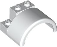 LEGO® los onderdeel Spatbord in kleur Wit 1846