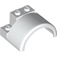 LEGO® los onderdeel Spatbord in kleur Wit 1846