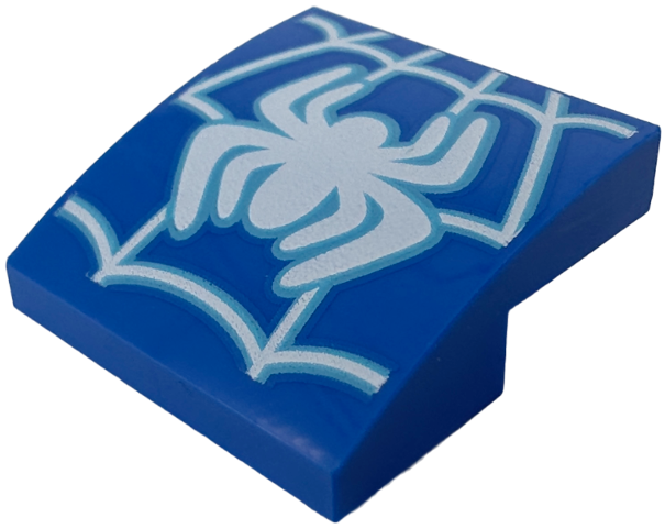 LEGO® onderdeel Dakpan Gebogen met Motief Blauw 15068pb472