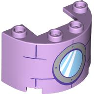 Plaatje in Gallery viewer laden, LEGO® los onderdeel Cilinder met Motief Lavendel 24593pb16