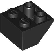 LEGO® los onderdeel Dakpan Omgekeerd in kleur Zwart 76959