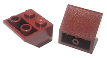 Plaatje in Gallery viewer laden, LEGO® los onderdeel Dakpan Omgekeerd Roodachtig Bruin 76959
