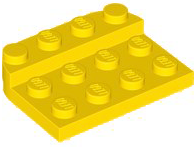 LEGO® los onderdeel Plaat Rond in kleur Geel 3263
