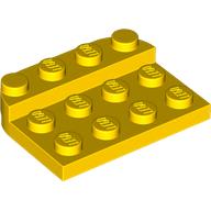 LEGO® los onderdeel Plaat Rond in kleur Geel 3263