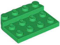 LEGO® los onderdeel Plaat Rond in kleur Groen 3263
