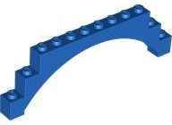 Plaatje in Gallery viewer laden, LEGO® los onderdeel Steen Boog in kleur Blauw 18838