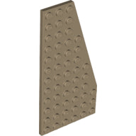 Plaatje in Gallery viewer laden, LEGO® los onderdeel Wig Plaat Donker Geelbruin 30356