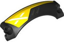 Plaatje in Gallery viewer laden, LEGO® onderdeel Technisch Paneel met Motief Zwart 2459pb001L