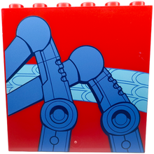 Plaatje in Gallery viewer laden, LEGO® los onderdeel Paneel met Motief Rood 59349pb308b