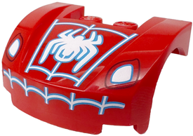 LEGO® los onderdeel Spatbord met Motief Rood 98835pb028