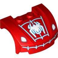 LEGO® los onderdeel Spatbord met Motief Rood 98835pb028