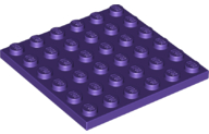 LEGO® los onderdeel Plaat Algemeen in kleur Donkerpaars 3958