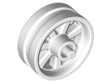 Plaatje in Gallery viewer laden, LEGO® los onderdeel Wiel in kleur Wit 50862