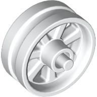 LEGO® los onderdeel Wiel in kleur Wit 50862