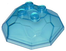 Plaatje in Gallery viewer laden, LEGO® los onderdeel Rots Doorzichtig Lichtblauw 30293