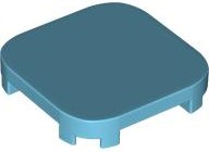 Plaatje in Gallery viewer laden, LEGO® los onderdeel Tegel Aangepast Medium Azuurblauw 68869