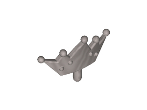 LEGO® los onderdeel Hoofddeksel Accessoire Zilver 33322