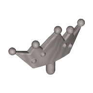 LEGO® los onderdeel Hoofddeksel Accessoire Zilver 33322