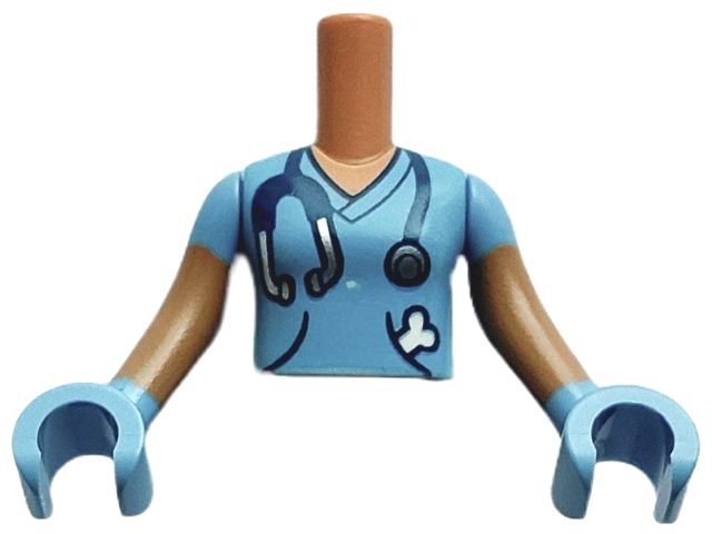 LEGO® los onderdeel Romp in kleur Medium Noga FTGpb401c01
