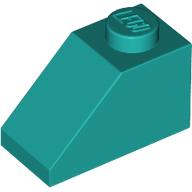 Plaatje in Gallery viewer laden, LEGO® los onderdeel Dakpan Algemeen Donker Turkoois 3040