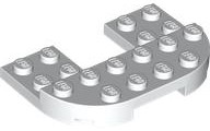 LEGO® los onderdeel Plaat Rond in kleur Wit 89681