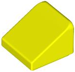 LEGO® los onderdeel Dakpan Algemeen in kleur Neon geel 54200