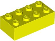 LEGO® los onderdeel Steen in kleur Neon geel 3001