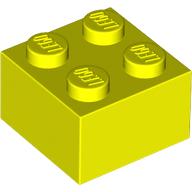LEGO® los onderdeel Steen in kleur Neon geel 3003