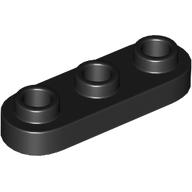 LEGO® los onderdeel Plaat Rond in kleur Zwart 77850