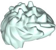 LEGO® los onderdeel Haar in kleur Licht Aqua 98385