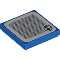 LEGO® los onderdeel Tegel met Motief Blauw 3068bpb2154